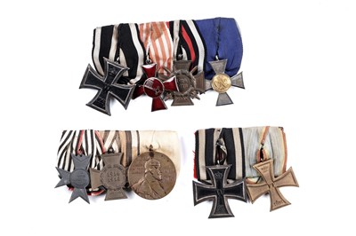 Lot 1143 - Three German medal groups
