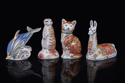 Lot 316 - Four boxed Royal Crown Derby paperweights