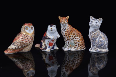 Lot 317 - Four boxed Royal Crown Derby paperweights