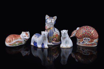 Lot 318 - Four boxed Royal Crown Derby paperweights
