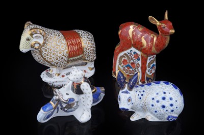 Lot 321 - Four boxed Royal Crown Derby paperweights