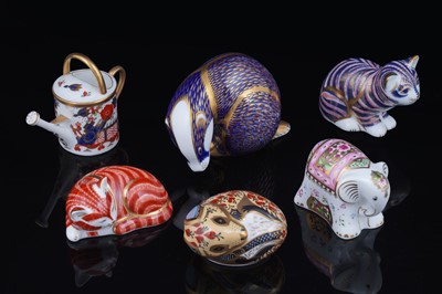 Lot 325 - Six boxed Royal Crown Derby paperweights