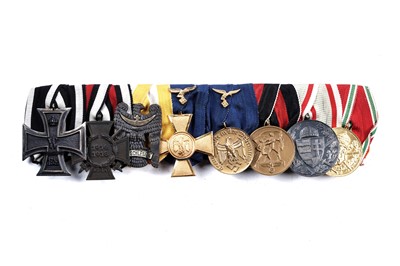 Lot 1147 - German First and Second World War group of eight Court mounted medals