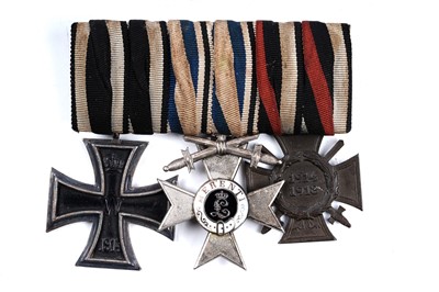 Lot 1149 - A German group of three Court mounted First World War medals