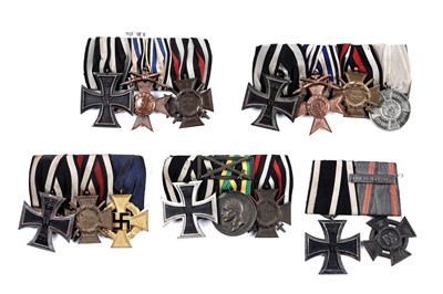 Lot 1151 - Five German groups of Court-mounted medals