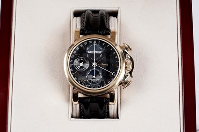 Lot 408 - A Buran gold plated chronograph wristwatch