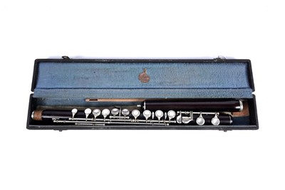 Lot 10 - A Boosey & Co rosewood flute