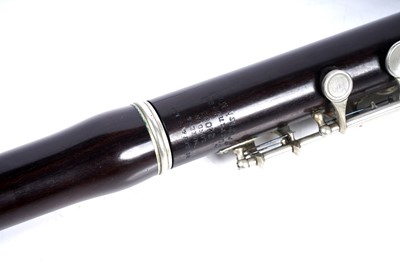 Lot 10 - A Boosey & Co rosewood flute