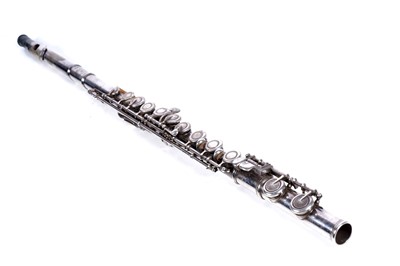 Lot 11 - A Djalma Julliot silver-plated flute