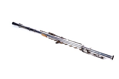 Lot 11 - A Djalma Julliot silver-plated flute