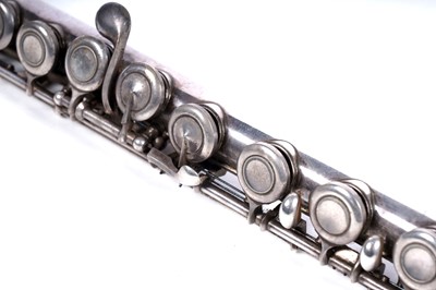 Lot 11 - A Djalma Julliot silver-plated flute