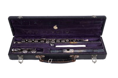Lot 11 - A Djalma Julliot silver-plated flute