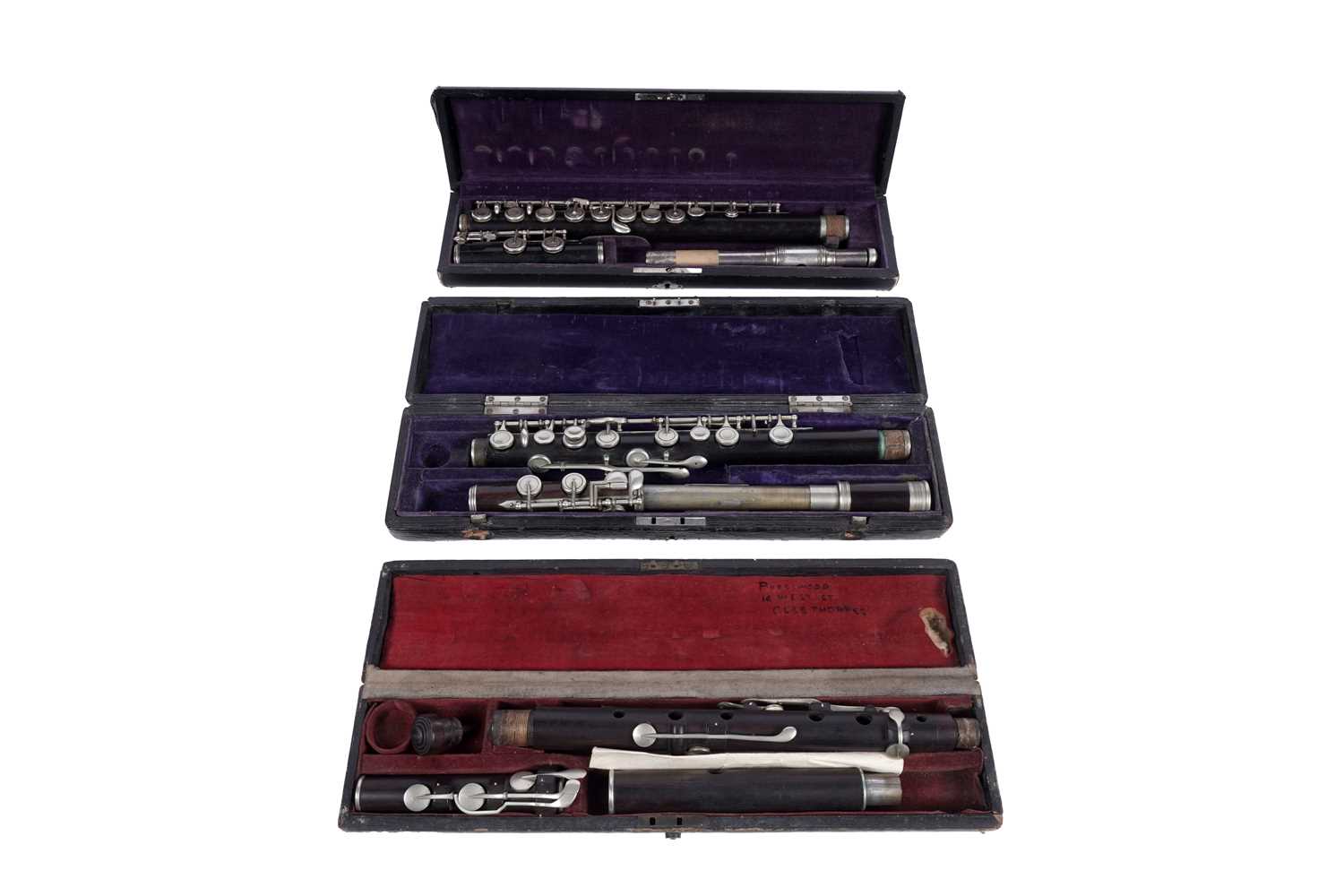 Lot 12 - Three wooden flutes