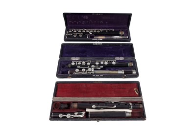 Lot 12 - Three wooden flutes