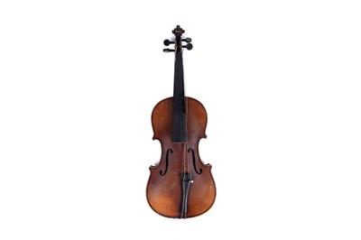 Lot 41 - Two German violins, one after Stradivari; and a vintage case