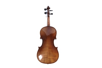 Lot 41 - Two German violins, one after Stradivari; and a vintage case
