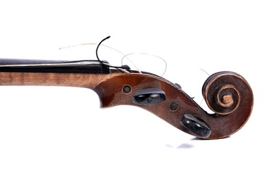 Lot 41 - Two German violins, one after Stradivari; and a vintage case