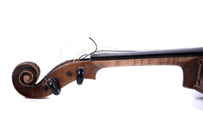 Lot 41 - Two German violins, one after Stradivari; and a vintage case