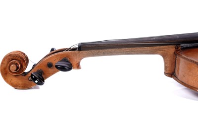 Lot 41 - Two German violins, one after Stradivari; and a vintage case