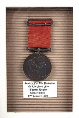 Lot 658 - Society for the Protection of Life from Fire, bronze medal