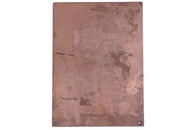 Lot 392 - A Wedgwood copper printing plate