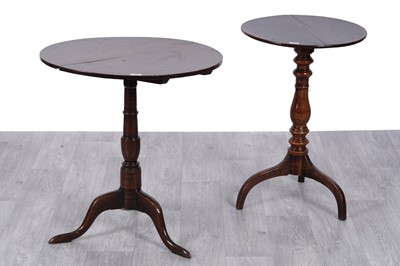 Lot 44 - Two Georgian tripod tables