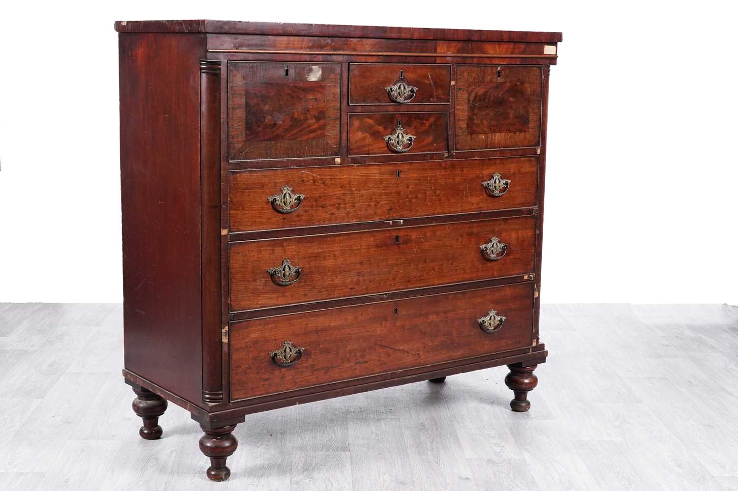 Lot 54 - A substantial early Victorian mahogany and