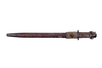 Lot 546 - First World War Lee Enfield SMLE 1907 pattern bayonet and scabbard