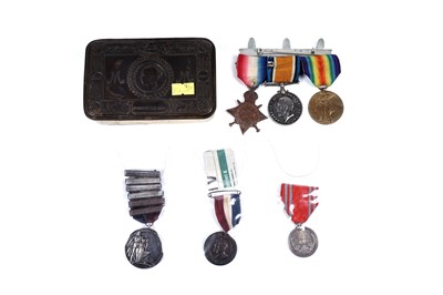 Lot 625 - A group of First World War general service medals and other items