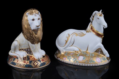 Lot 332 - Two boxed Royal Crown Derby paperweights