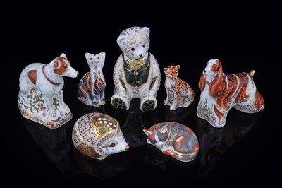 Lot 339 - Seven boxed Royal Crown Derby paperweights