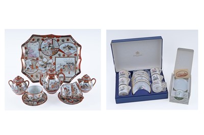 Lot 289 - A boxed Royal Worcester six serving coffee set; and other items