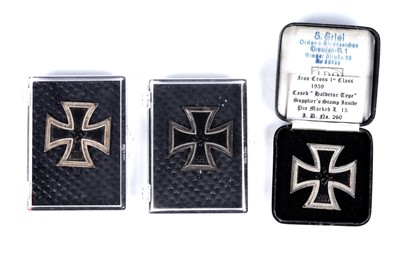 Lot 1161 - Three German Second World War Iron Crosses
