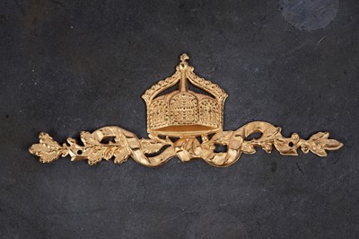 Lot 1205 - A German Imperial gilt metal frame mount