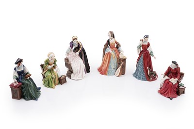 Lot 300 - A collection of six boxed Royal Doulton ‘Six Wives of Henry VIII’ ceramic figures