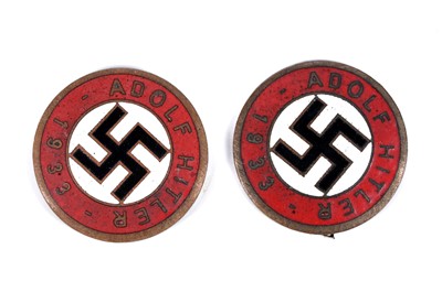 Lot 906 - Two Third Reich Enamel Party Badges