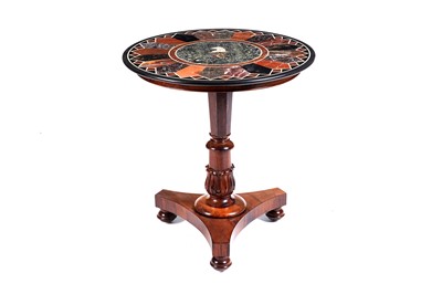 Lot 575 - A William IV specimen marble table