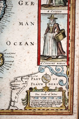 Lot 82 - A 17th Century hand-tinted map of The Kingdome Of England, by John Speed