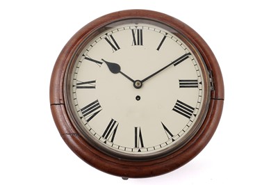 Lot 149 - A 19th Century mahogany single fusee wall timepiece