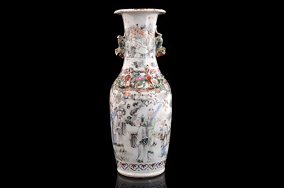 Lot 317 - A Chinese famille rose vase