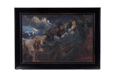 Lot 565 - Robert Bartlett - Real Life Western, New Mexico | oil