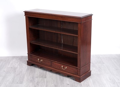 Lot 25 - A 19th Century mahogany open bookcase