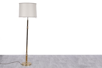 Lot 192 - A brass lamp standard