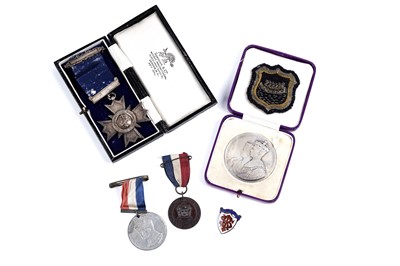 Lot 124 - A Sunderland Royal Infirmary silver nursing medal; and further King George VI commemorative medals