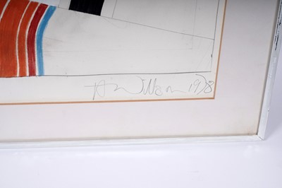 Lot 504 - Terry Wilson - Man in a Deck Chair | mixed media