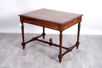 Lot 41 - A Victorian walnut centre table