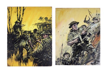 Lot 504 - Attributed to Graham Coton - original cover art work | body colour on masonite