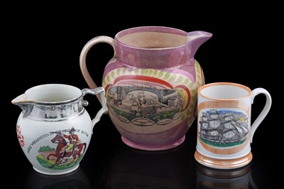 Lot 263 - A collection of 19th Century Sunderland lustre jugs