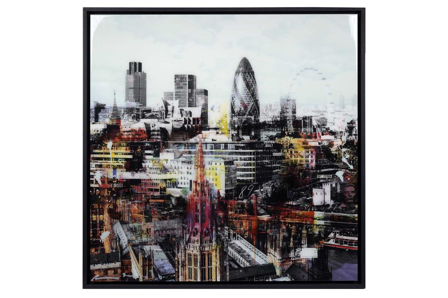 Lot 70 - Paco Raphael - London Sky | mixed media