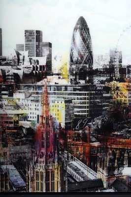 Lot 70 - Paco Raphael - London Sky | mixed media